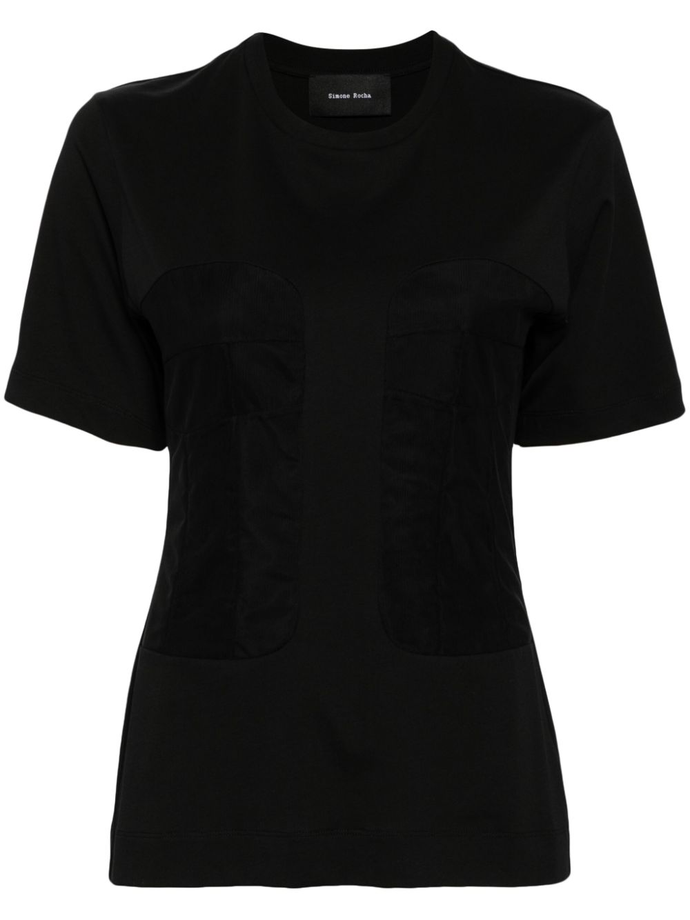 Simone Rocha tulle paneled T-shirt - Black