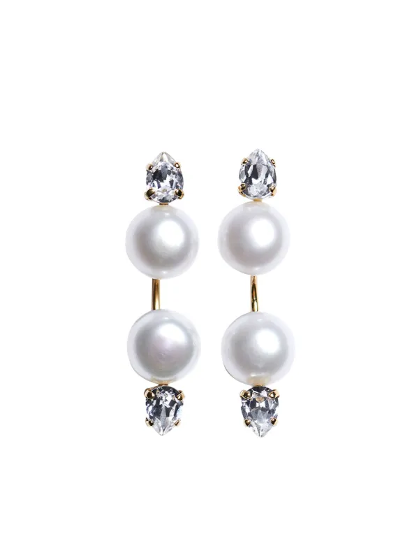 SIMONE ROCHA シモーンロシャ クリスタル ピアス Simone Rocha クリスタル ピアス | ピンク | FARFETCH JP