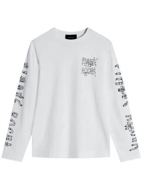 Simone Rocha graphic logo-print cotton top