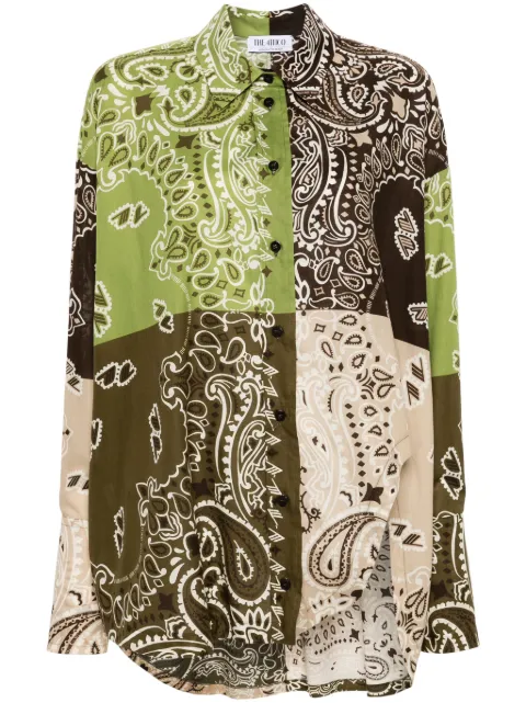 The Attico paisley-print cotton shirt