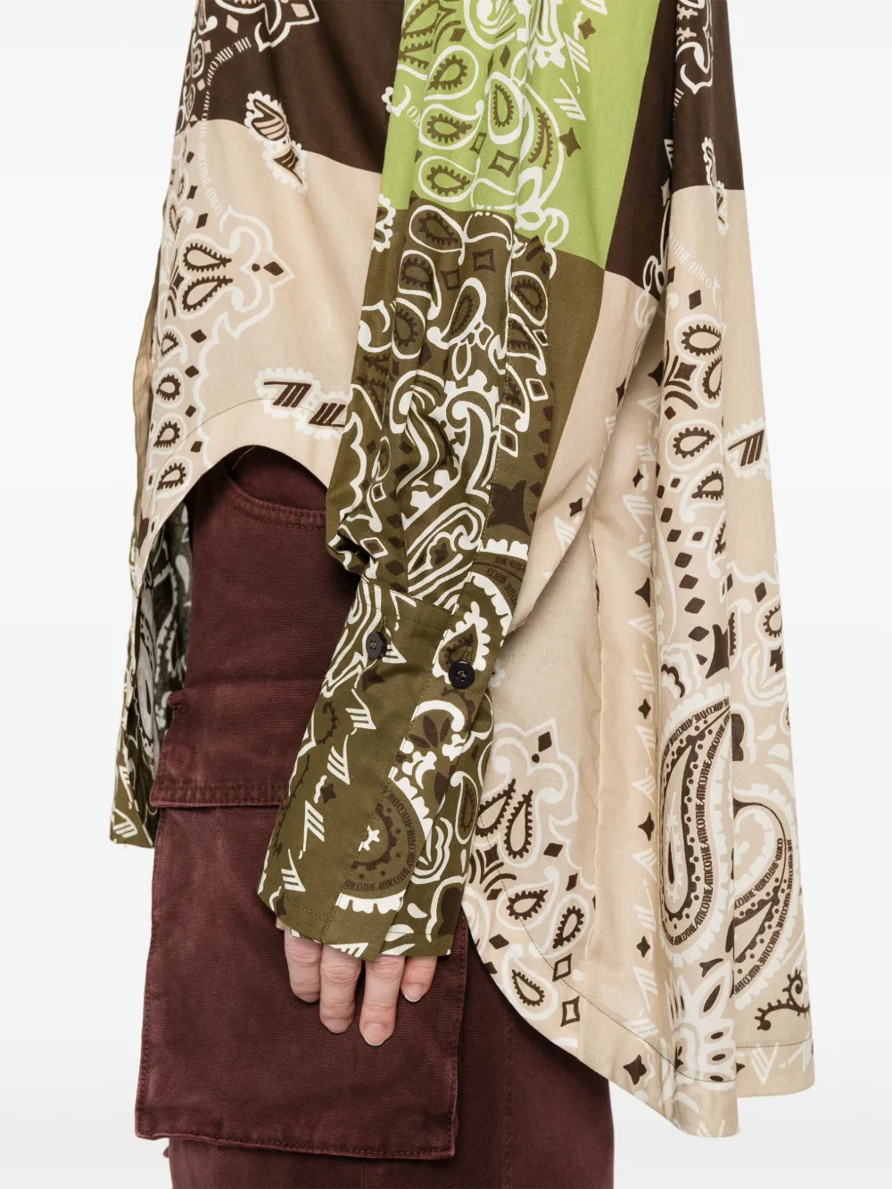 The Attico Overhemd met paisley-print Bruin