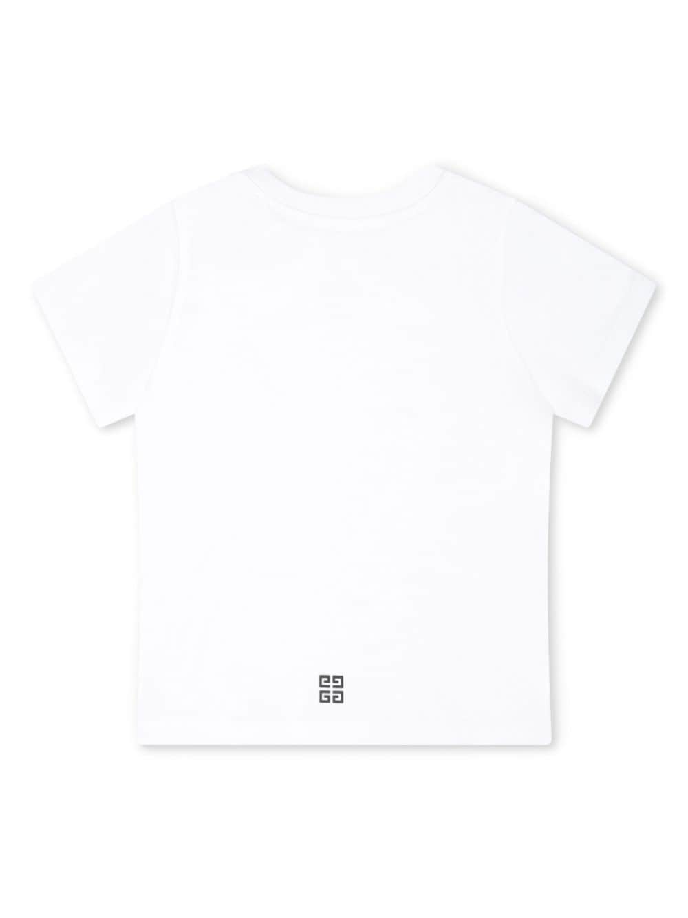 Givenchy Kids T-shirt van biologisch katoen met logoprint - Wit