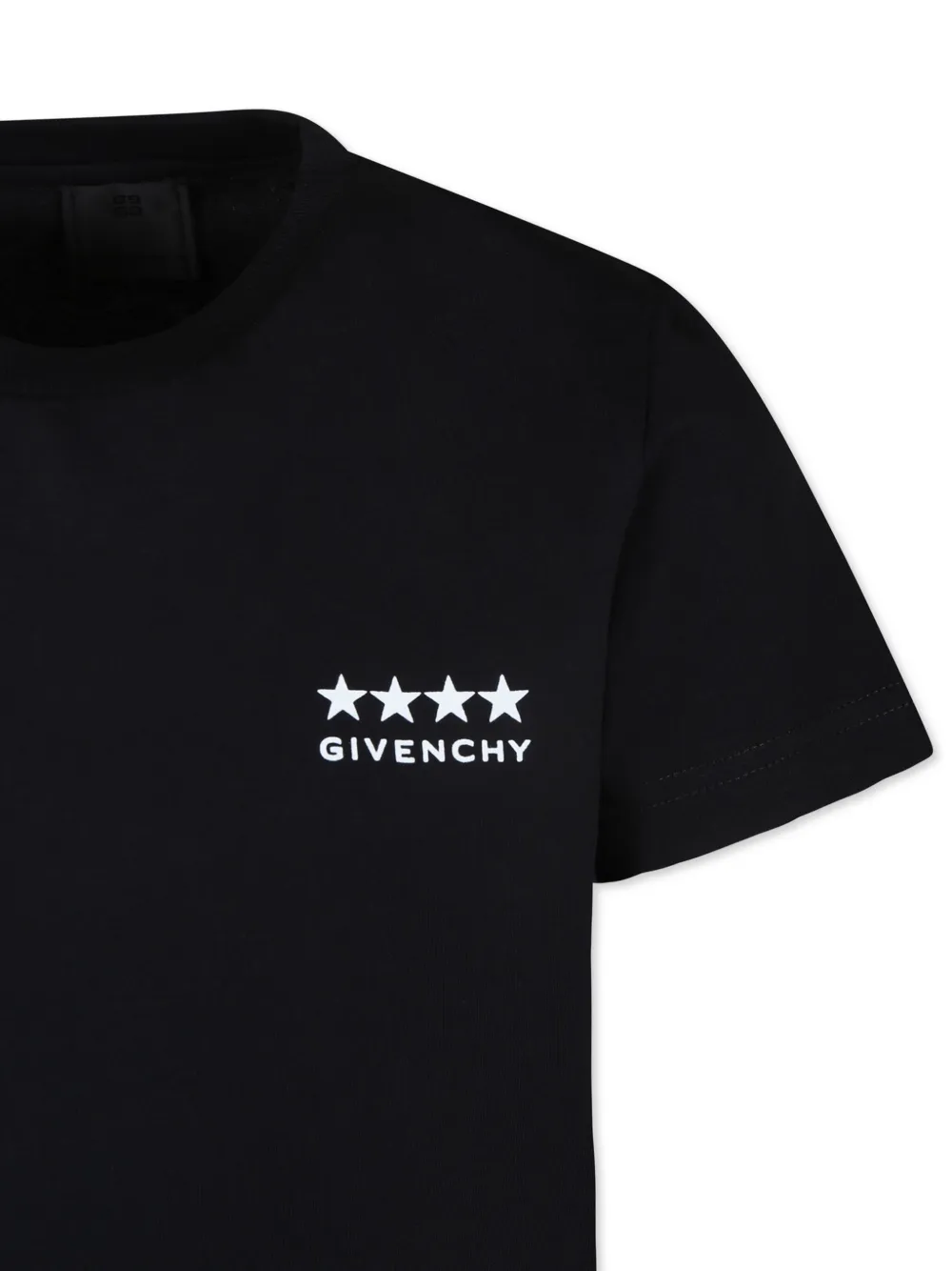 Givenchy Kids T-shirt met logoprint van biologisch katoen Zwart