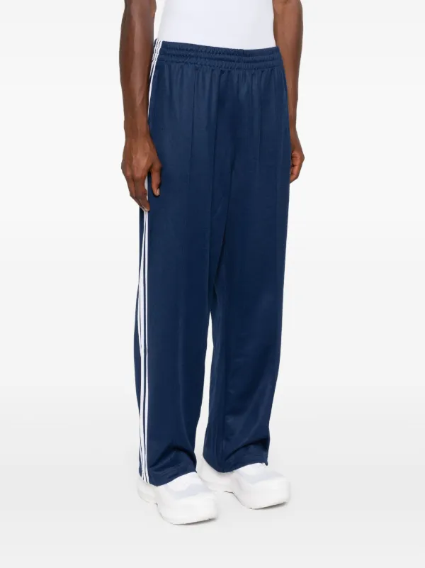 Adidas 3 Stripes straight leg Track Pants Blue FARFETCH TR