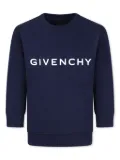Givenchy Kids logo-print jersey sweatshirt - Blue