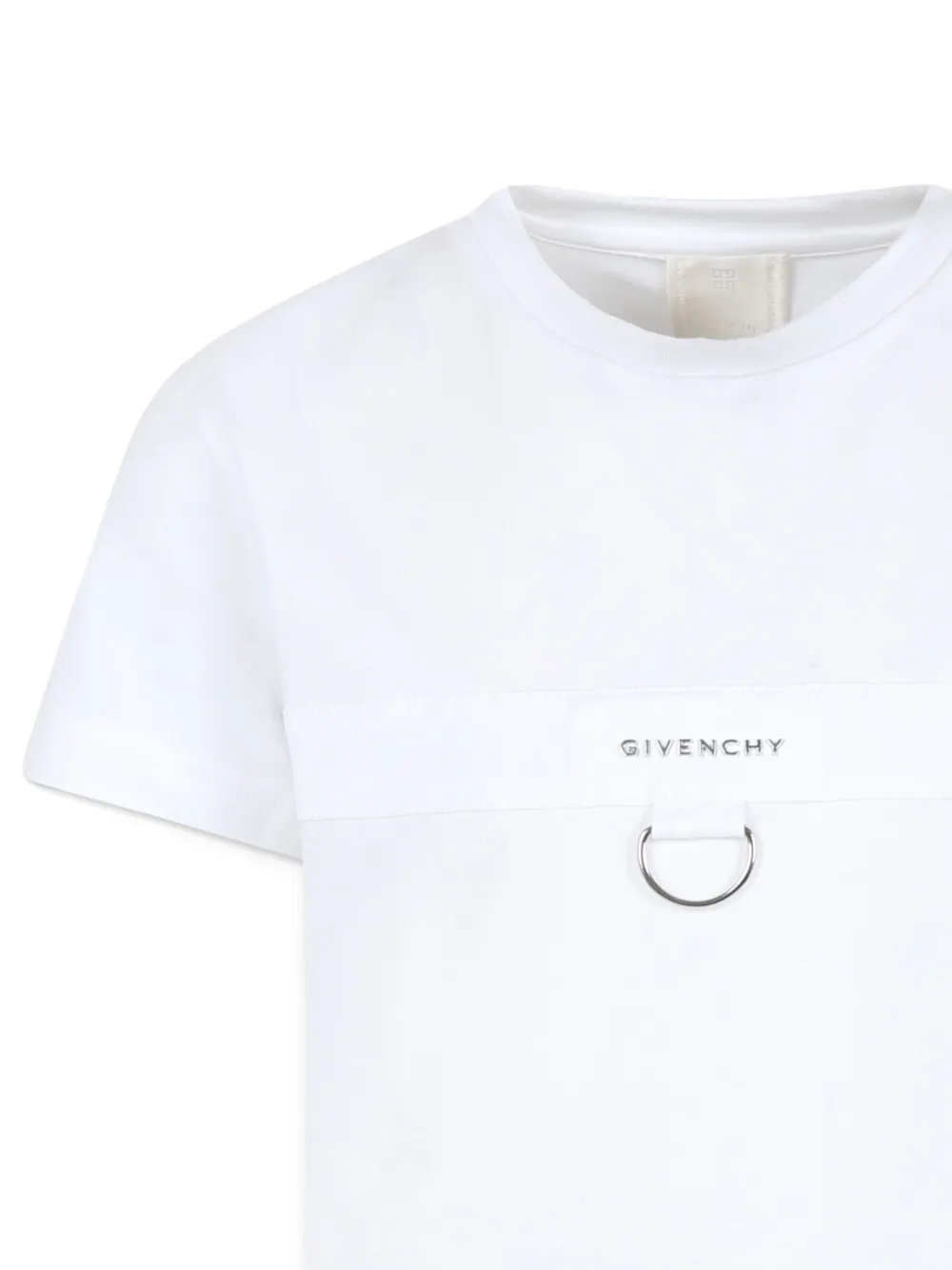 Givenchy Kids T-shirt van biologisch katoen met logoprint Wit