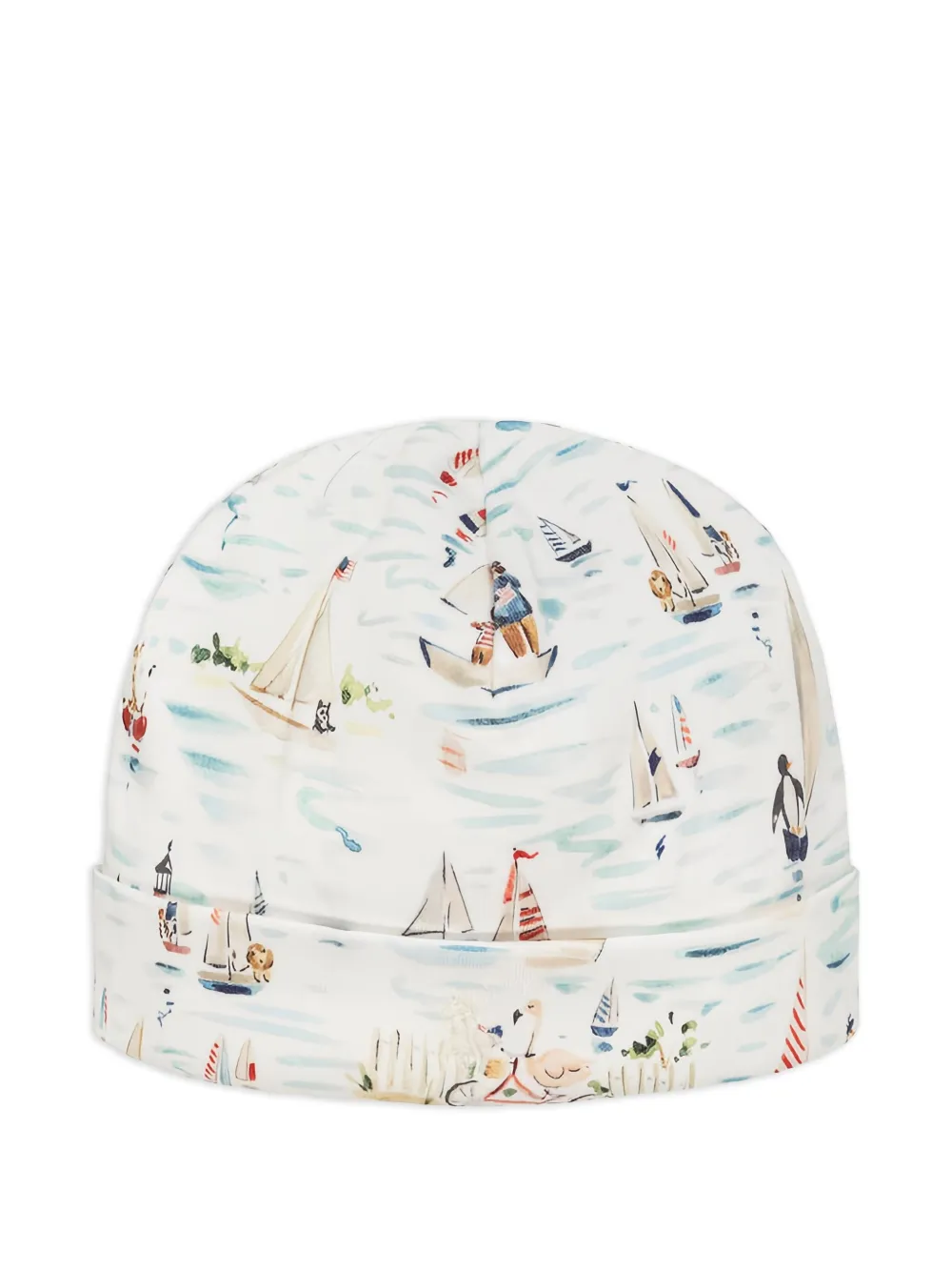 POLO RALPH LAUREN KIDS nautical-print hat - Bianco