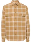 BOSS plaid flannel shirt - Brown