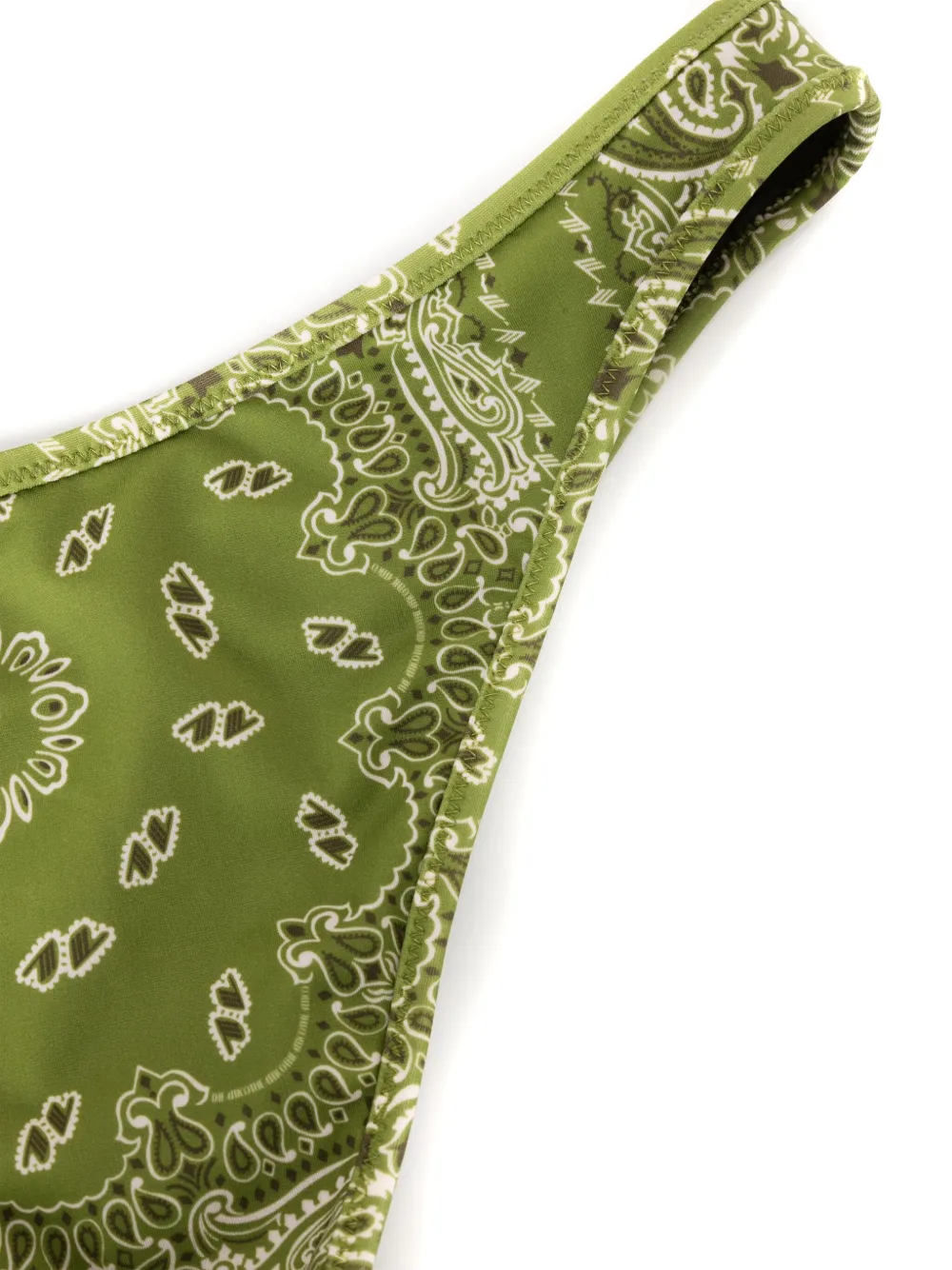 The Attico Bikini met bandanaprint Groen