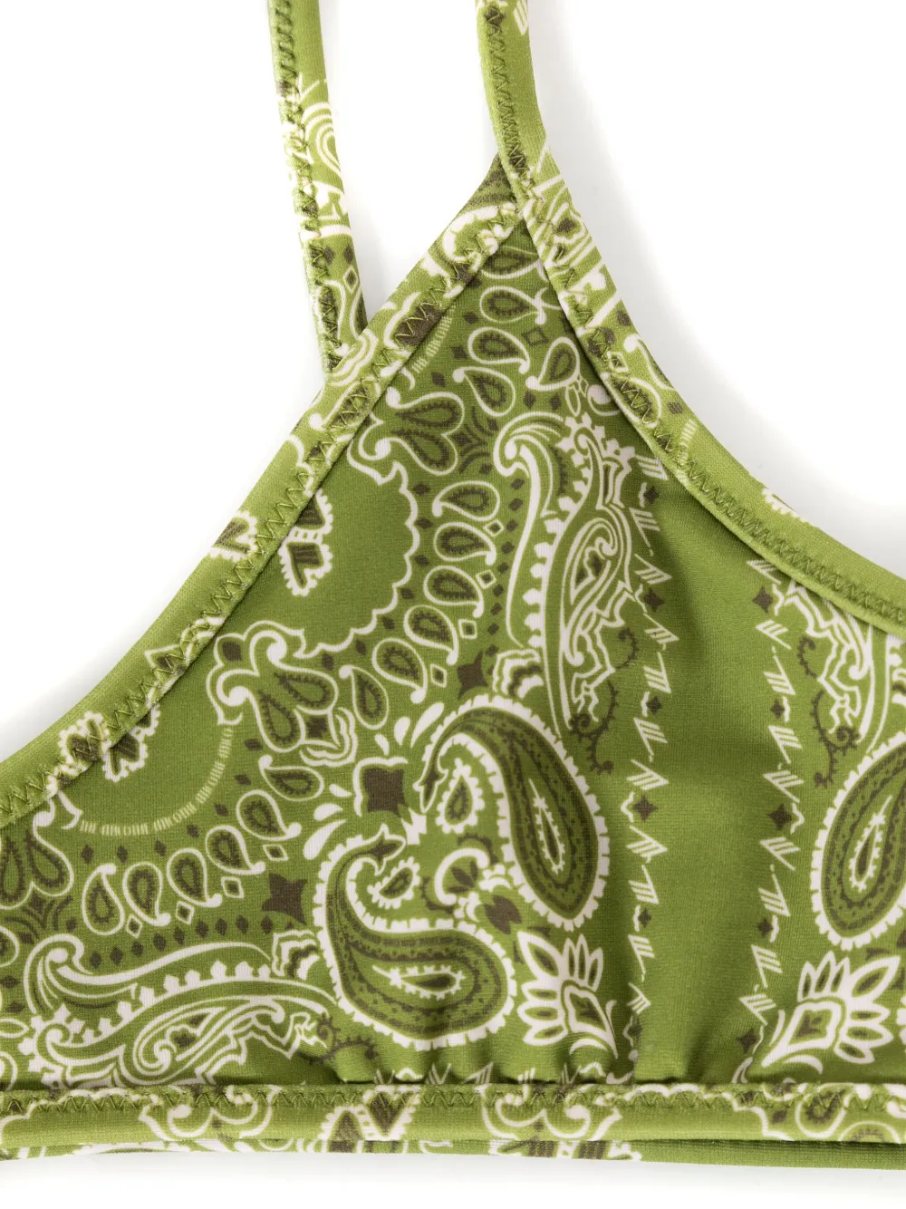 The Attico Bikini met bandanaprint Groen