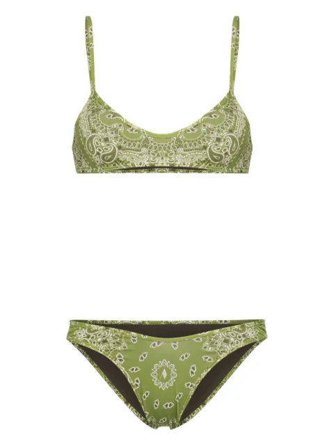 The Attico bikini con estampado bandana