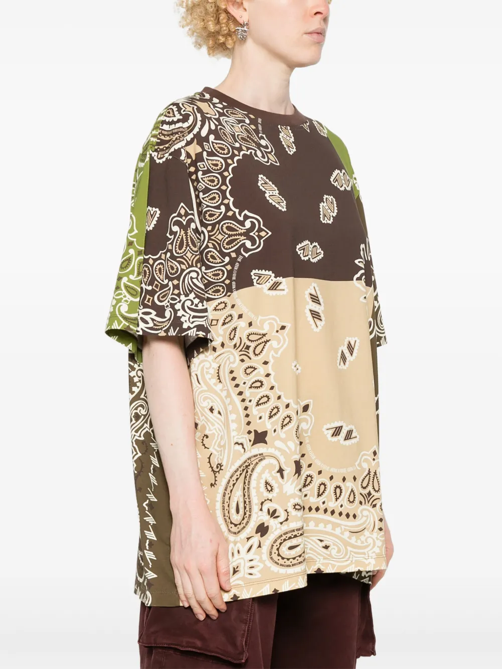 The Attico T-shirt met paisley-print Bruin