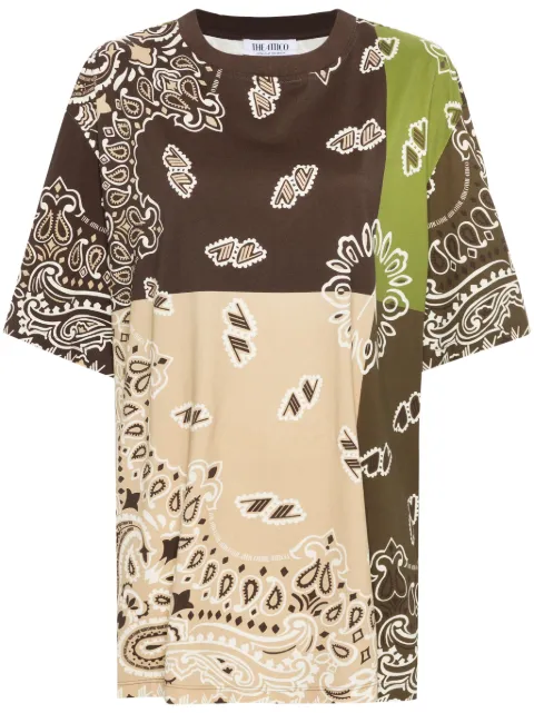 The Attico paisley-print cotton T-shirt