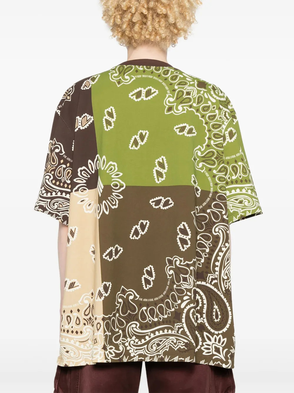The Attico T-shirt met paisley-print Bruin