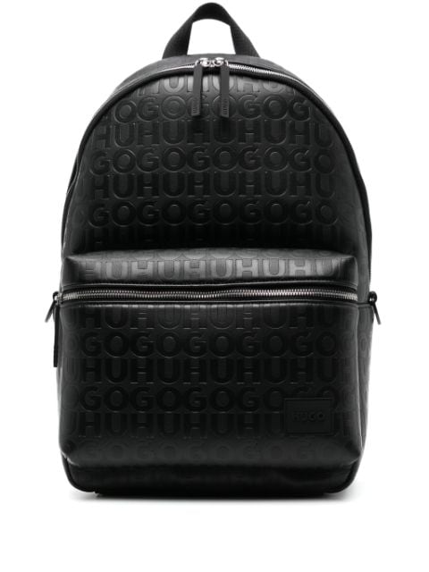 HUGO logo-debossed backpack