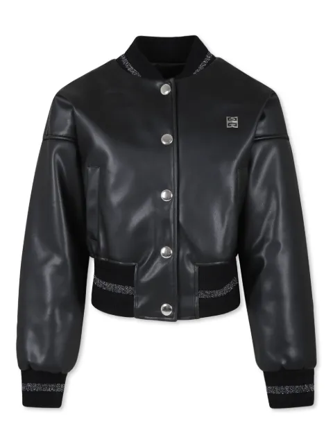 Givenchy Kids jacka i konstläder med 4G-plakett
