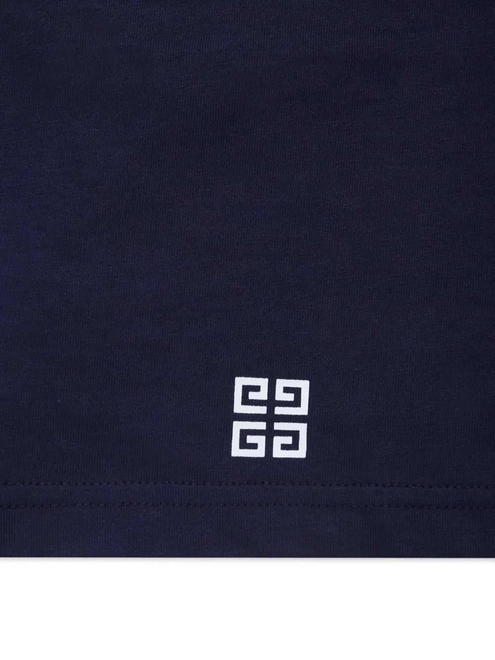 Givenchy Kids T-shirt van biologisch katoen met logoprint Blauw