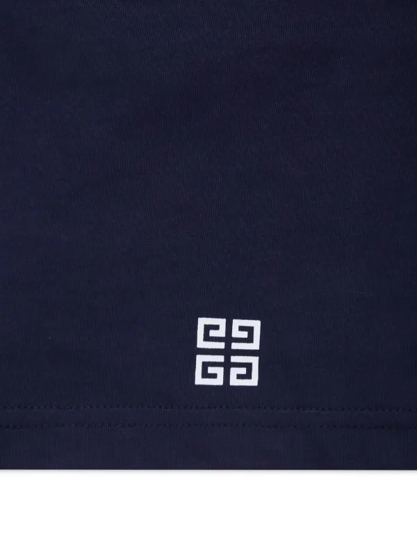 Tシャツ・カットソー GIVENCHY Dark Blue Cotton T-Shirt T-Shirt---Deep-Blue-BM71JA3YJ5