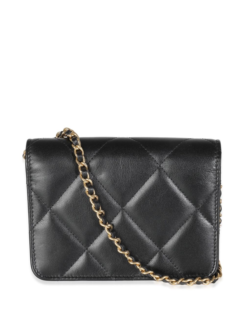 CHANEL Pre-Owned 2021-2023 gewatteerde schoudertas met CC-draaislot - Zwart