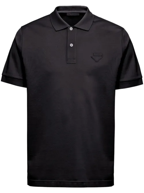 Polo en piqué à manches courtes - Prada - Modalova