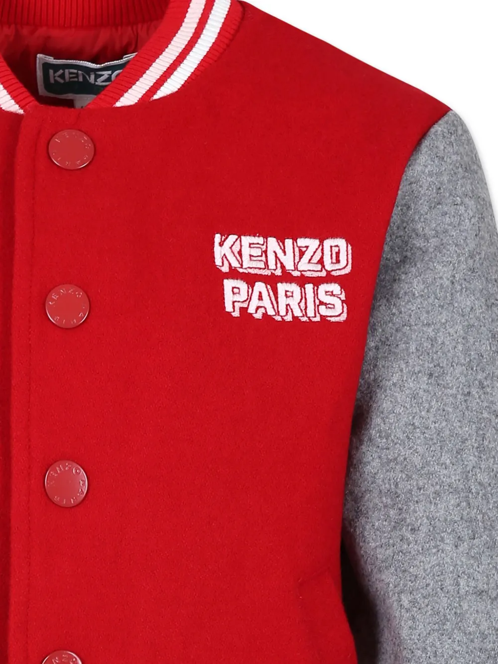 Kenzo Kids Jack met geborduurd logo Rood