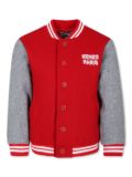 Kenzo Kids logo-embroidered varsity jacket