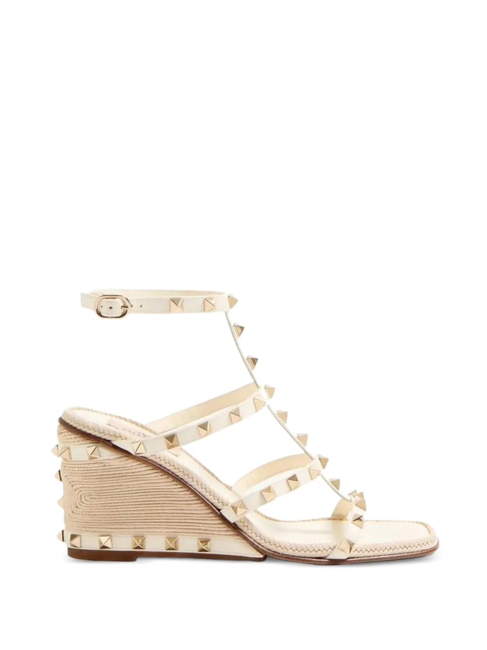 Valentino Garavani Rockstud Espadrilles 100mm - Nude