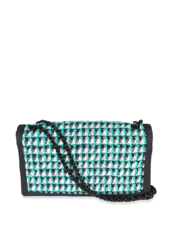 CHANEL Pre-Owned Timeless ツイード ショルダーバッグ | ブルー 