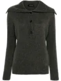 Fabiana Filippi roll-neck mélange jumper - Green