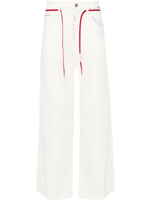 Marni jean à logo - Blanc - Marni - Modalova