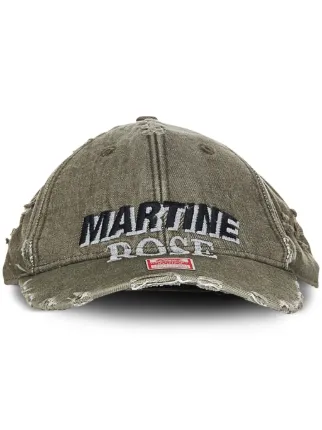 Martine Rose Rolled distressed-effect Cap - Farfetch