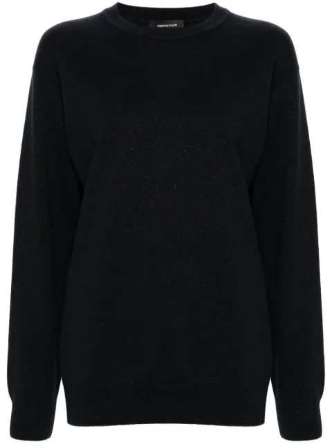 Fabiana Filippi crew-neck glittered jumper