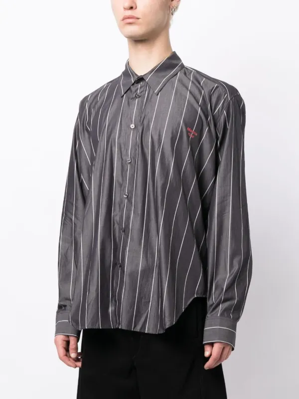 Martine Rose MARTINE ROSE WOVEN PULLED NECK SHIRT 