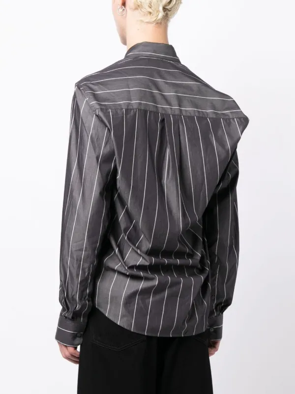 Martine Rose MARTINE ROSE WOVEN PULLED NECK SHIRT 