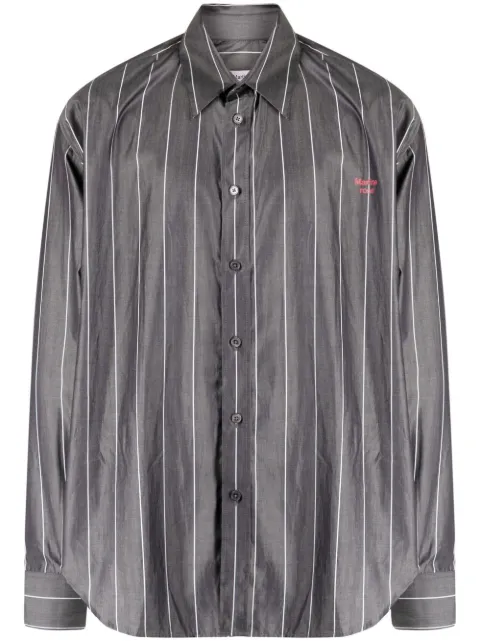 Martine Rose MARTINE ROSE WOVEN PULLED NECK SHIRT "WHITE"