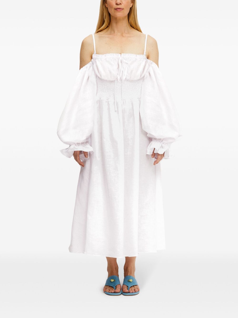 Sleeper Cancan maxi dress - White