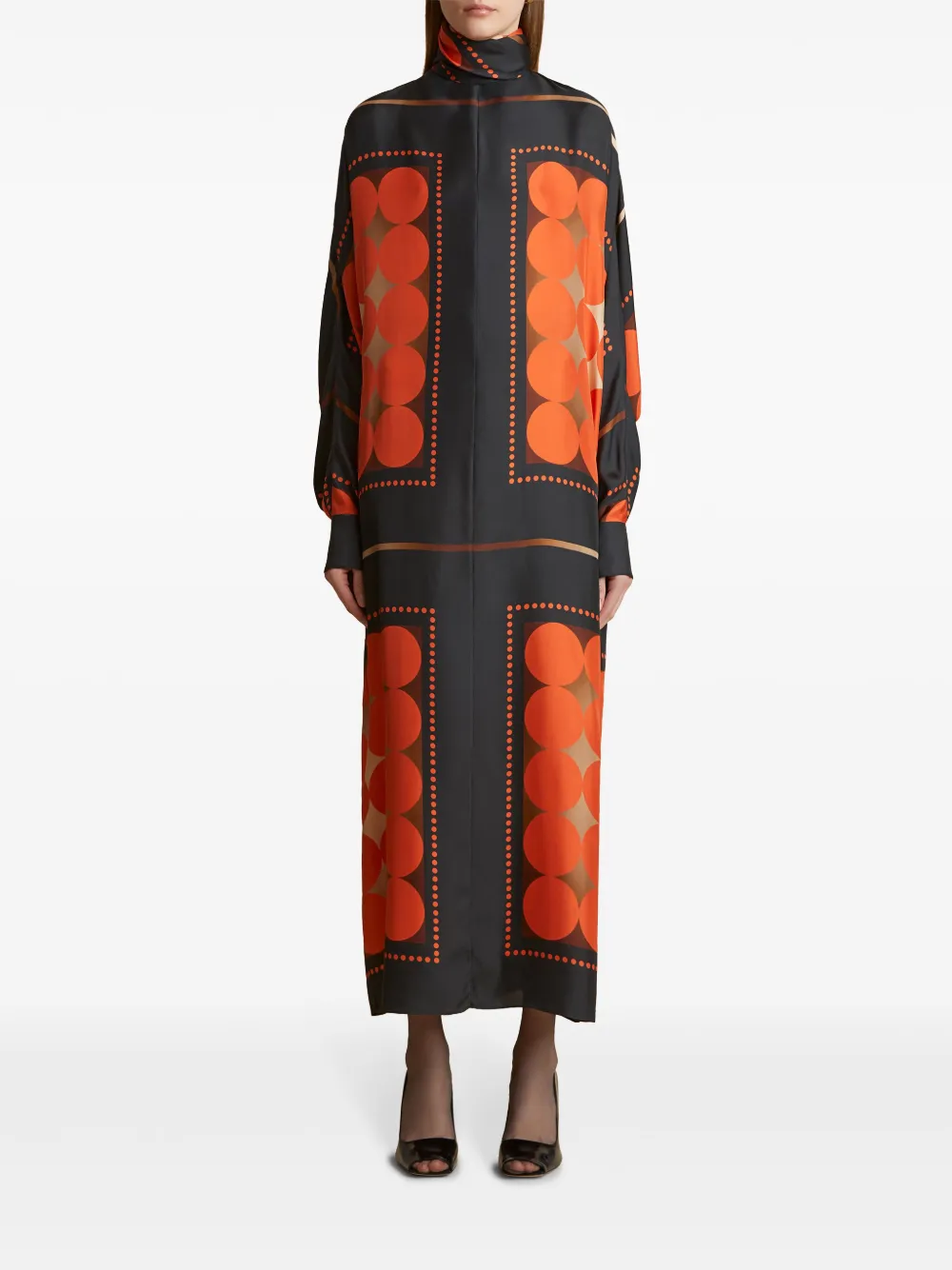 KHAITE Lexi maxi-jurk Oranje