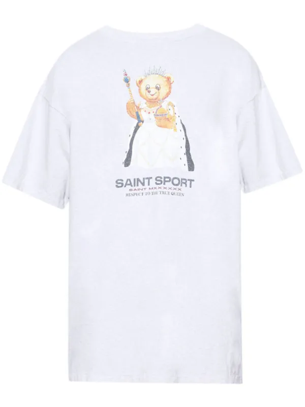 すぐ届く●SAINT Mxxxxxx●TRUE QUEEN コットン 半袖 Tシャツ SAINT MXXXXXX True Queen Tシャツ | グレー | FARFETCH JP