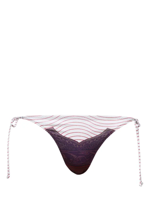 Jean Paul Gaultier Cartouche Bikini Bottoms in Purple