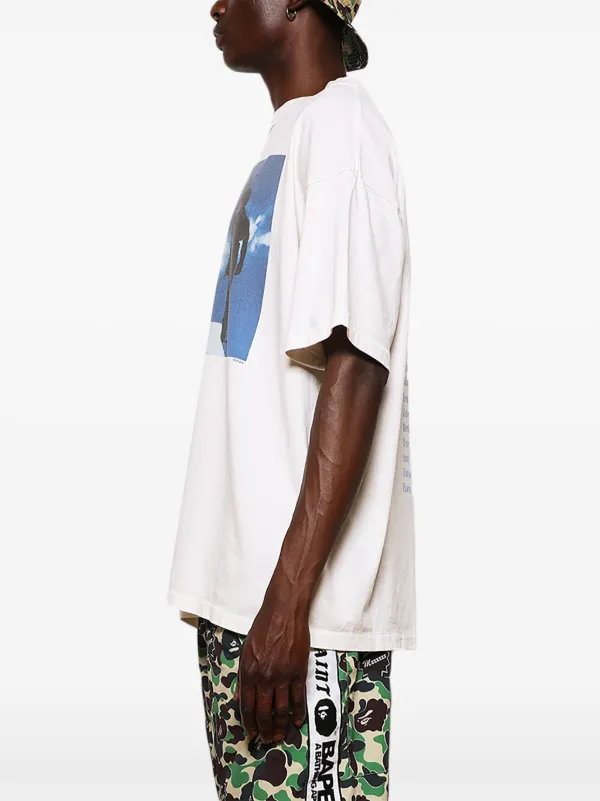 SAINT MXXXXXX Evangelion Shinji Cotton T-shirt | White | FARFETCH ID