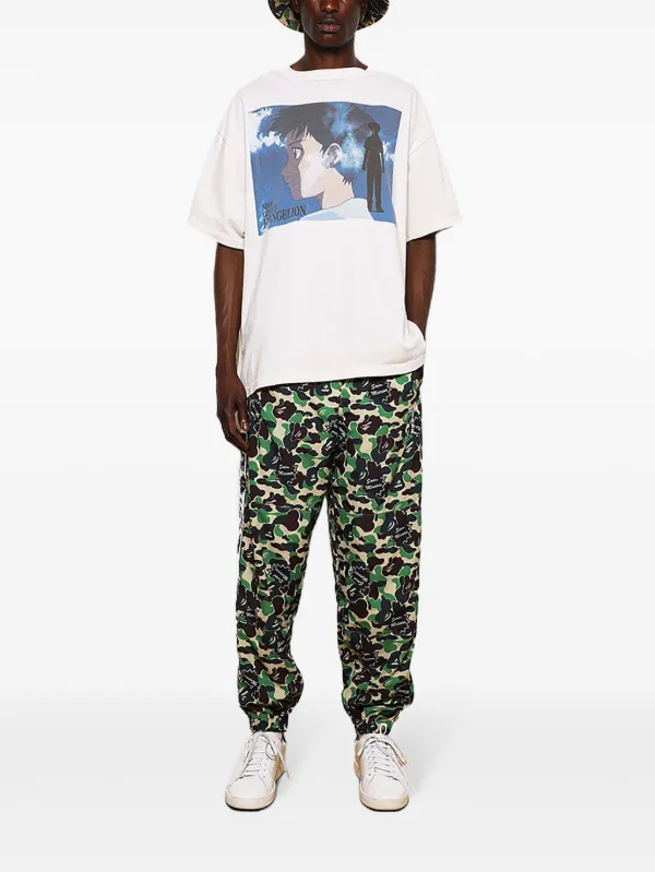 SAINT MXXXXXX Evangelion Shinji Cotton T-shirt | White | FARFETCH ID