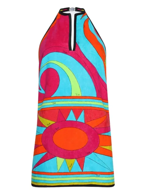 PUCCI robe courte à logo imprimé