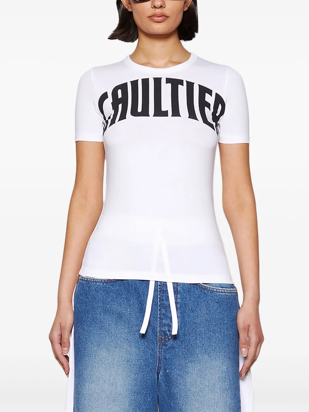 Jean Paul Gaultier Gaultier-print Baby T-shirt In White