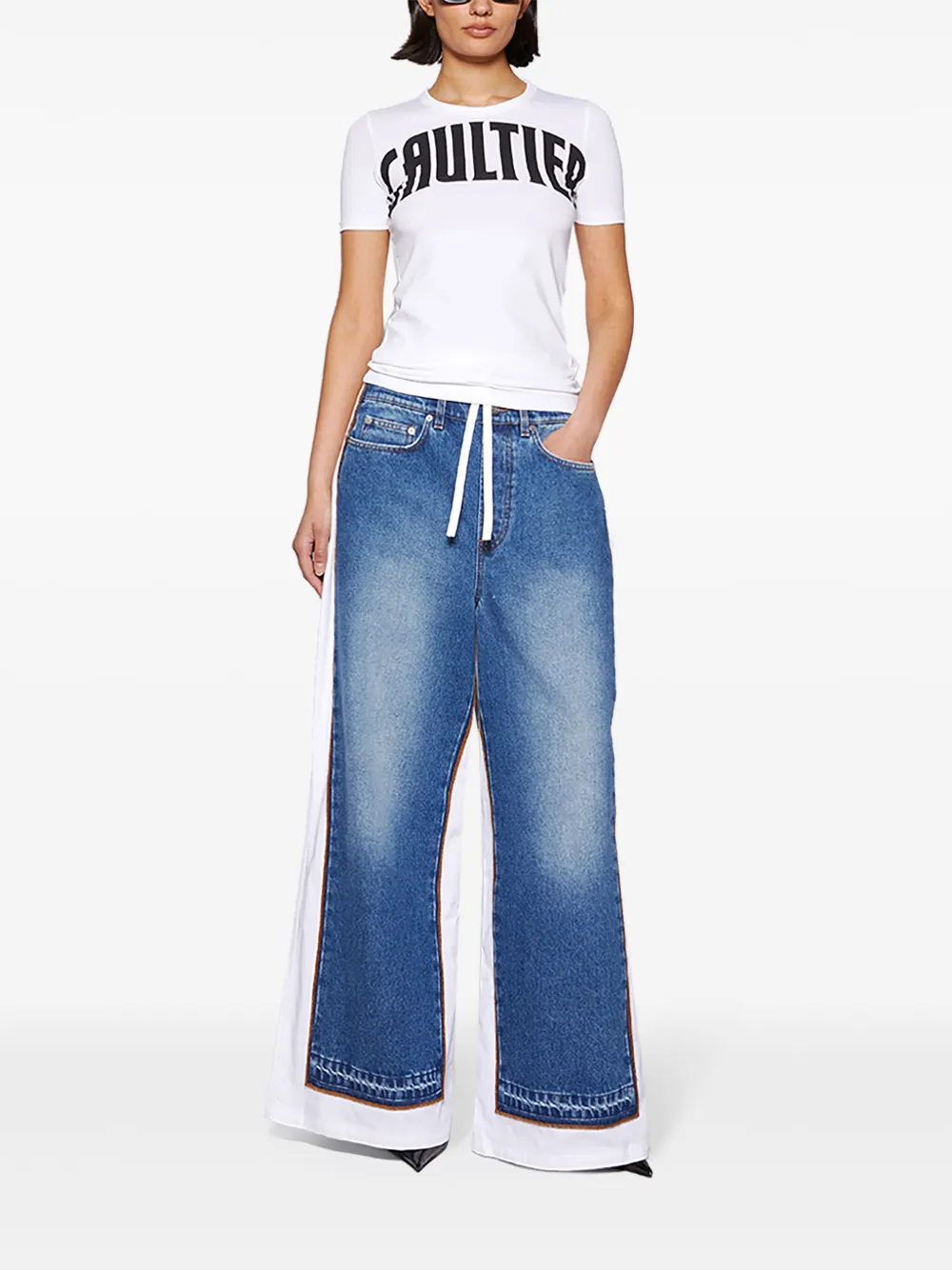 Jean Paul Gaultier Gaultier-print Baby T-shirt In White