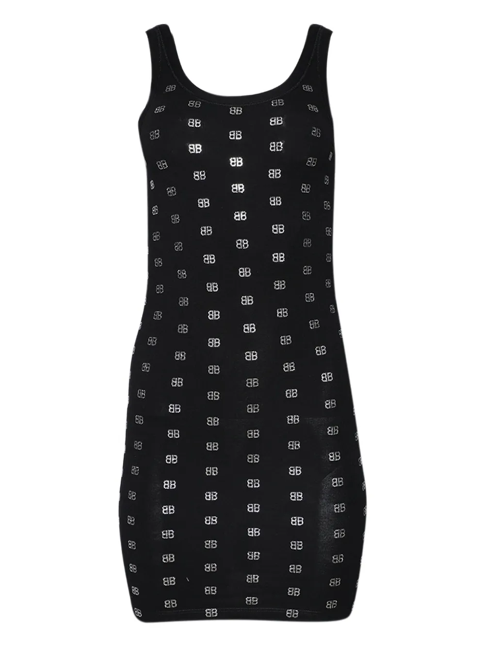 Balenciaga logo-embellished tank dress Zwart