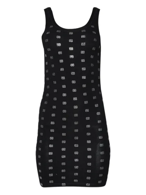 Balenciaga logo-embellished tank dress