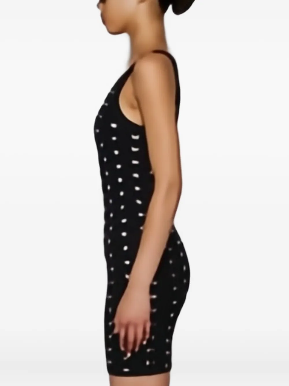 Balenciaga Jurk verfraaid met logo Zwart