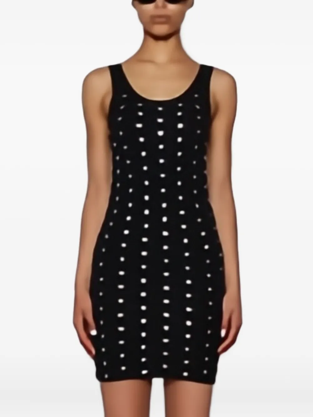 Balenciaga Jurk verfraaid met logo Zwart