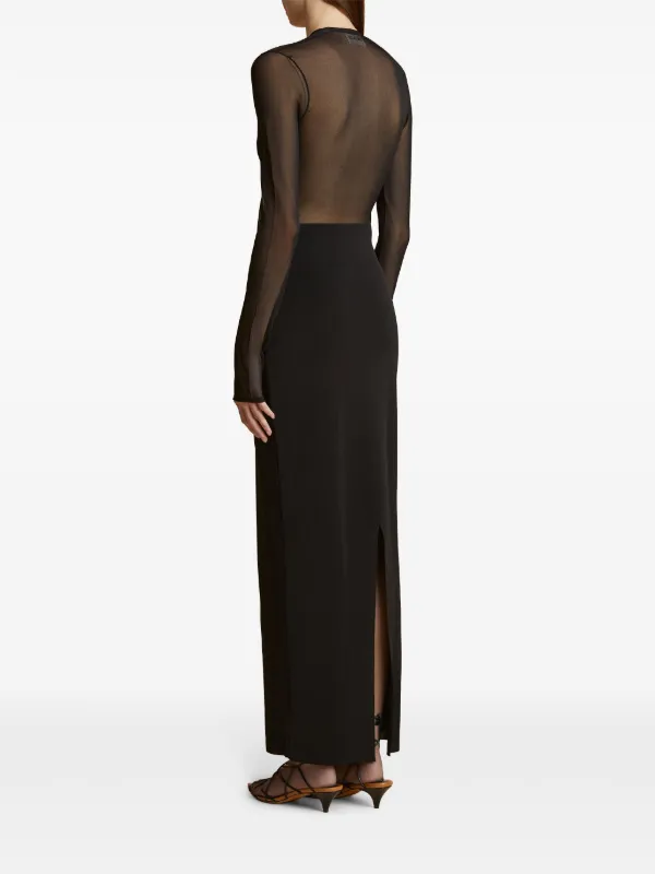 KHAITE Sansa Maxi Dress | Black | FARFETCH