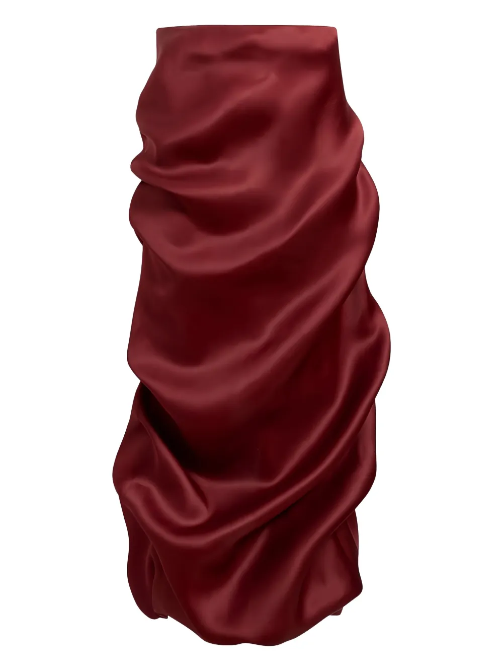 KHAITE Gonna drappeggiata Olula - Rosso